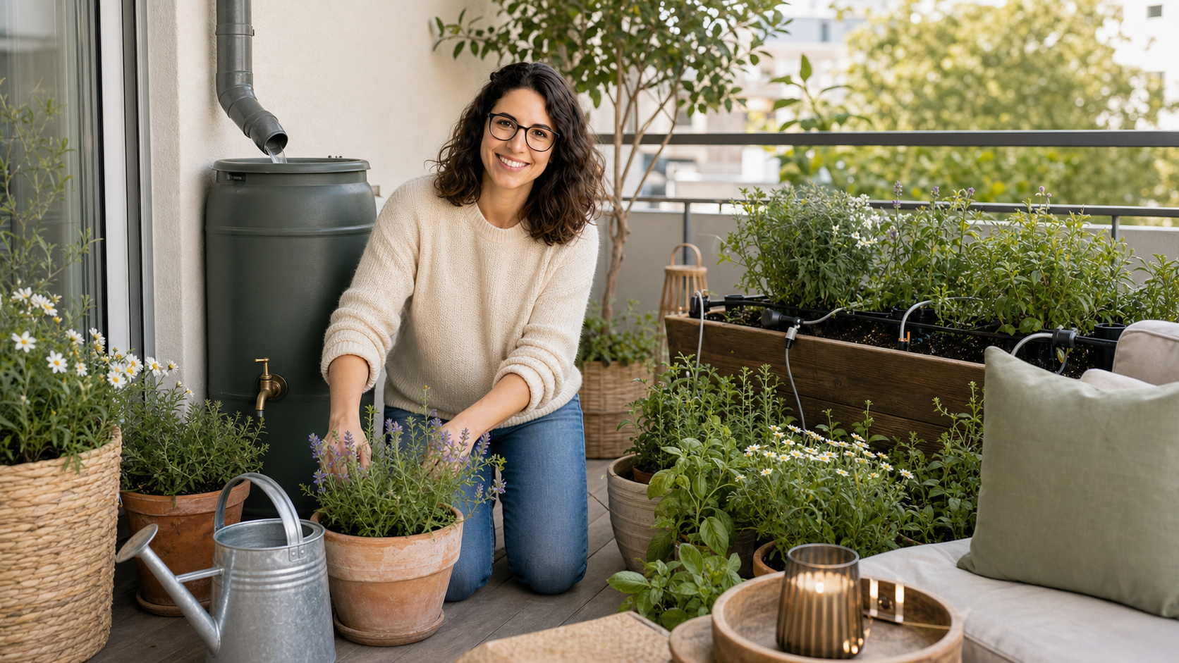 Saisonale Wohnidee zu Regentonne, Gießkanne, Tropfsystem: Welche Bewässerung zum Balkon passt für Garten, Balkon und Terrasse